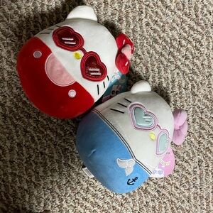 Set of 2 Sanrio Hello Kitty 10” Squishmallow